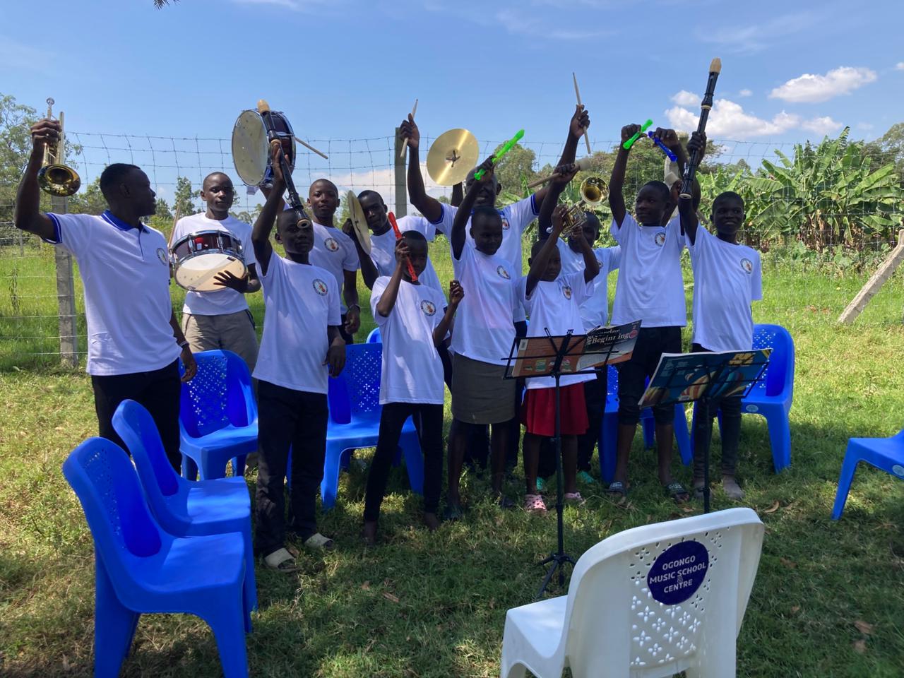 Students performing